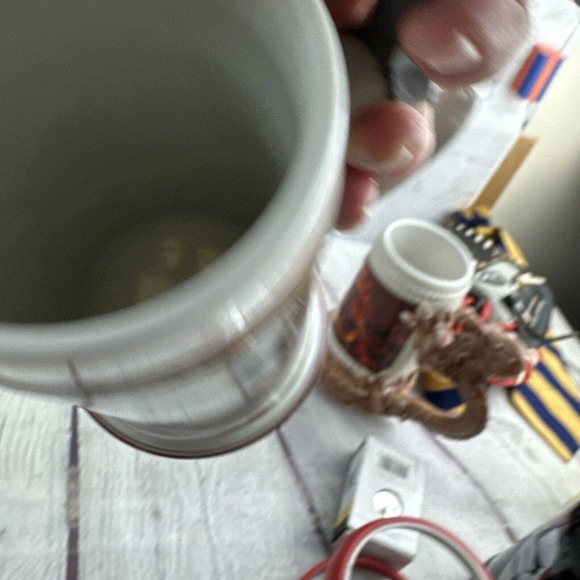 HOUSE OF GOEBEL STEIN ORNATE MILITARY EAGLE & CANNON W LITHOPONE - Picture 7 of 13